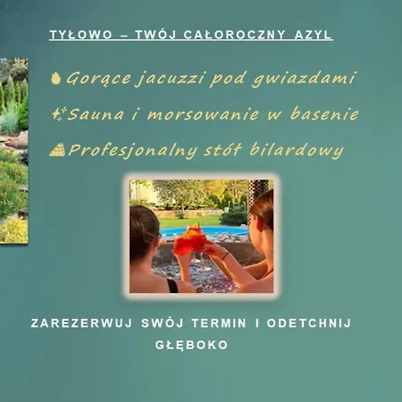Feriehus Komfortowy Dom Caloroczny - Sauna, Jacuzzi, Bilard *